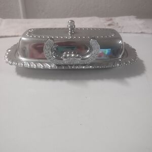 Irvin ware chrome butter dish